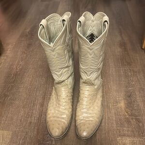 Vintage Ostrich Tony Lama Cowboy Boots